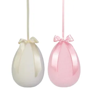 10" Flocked Bow Eggs