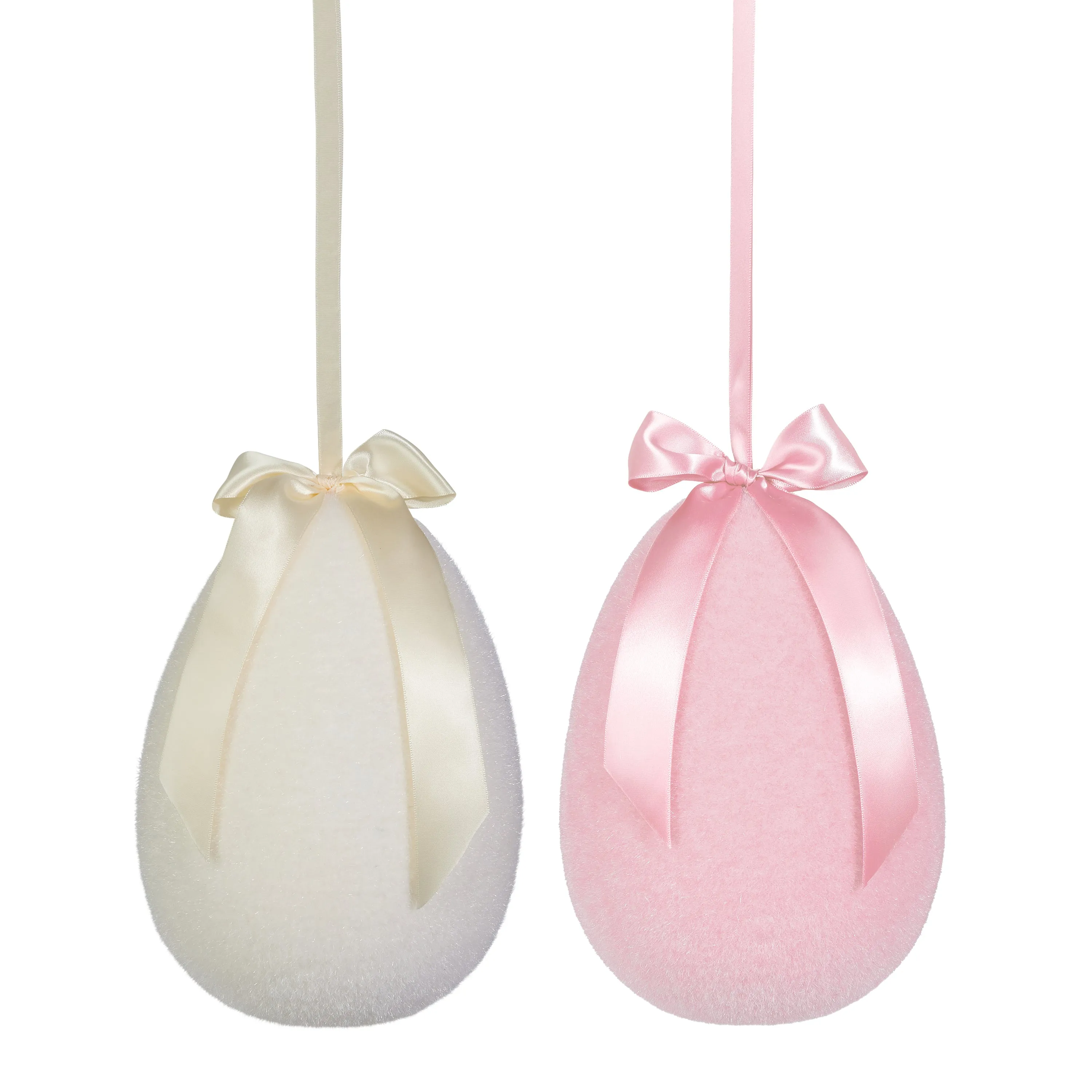 10" Flocked Bow Eggs