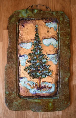 10x15 Pine Stone Decor