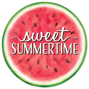 12" Diameter Sweet Summertime Watermelon Sign - MD1548
