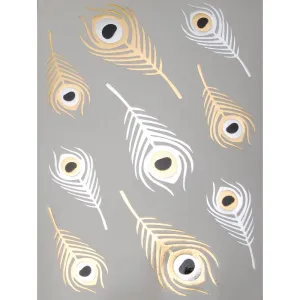 20*15mm Peacock feathers tattoo stickers,Waterproof Metallic Tattoos,Party Favors Metallic Tattoos,5pcs/lot