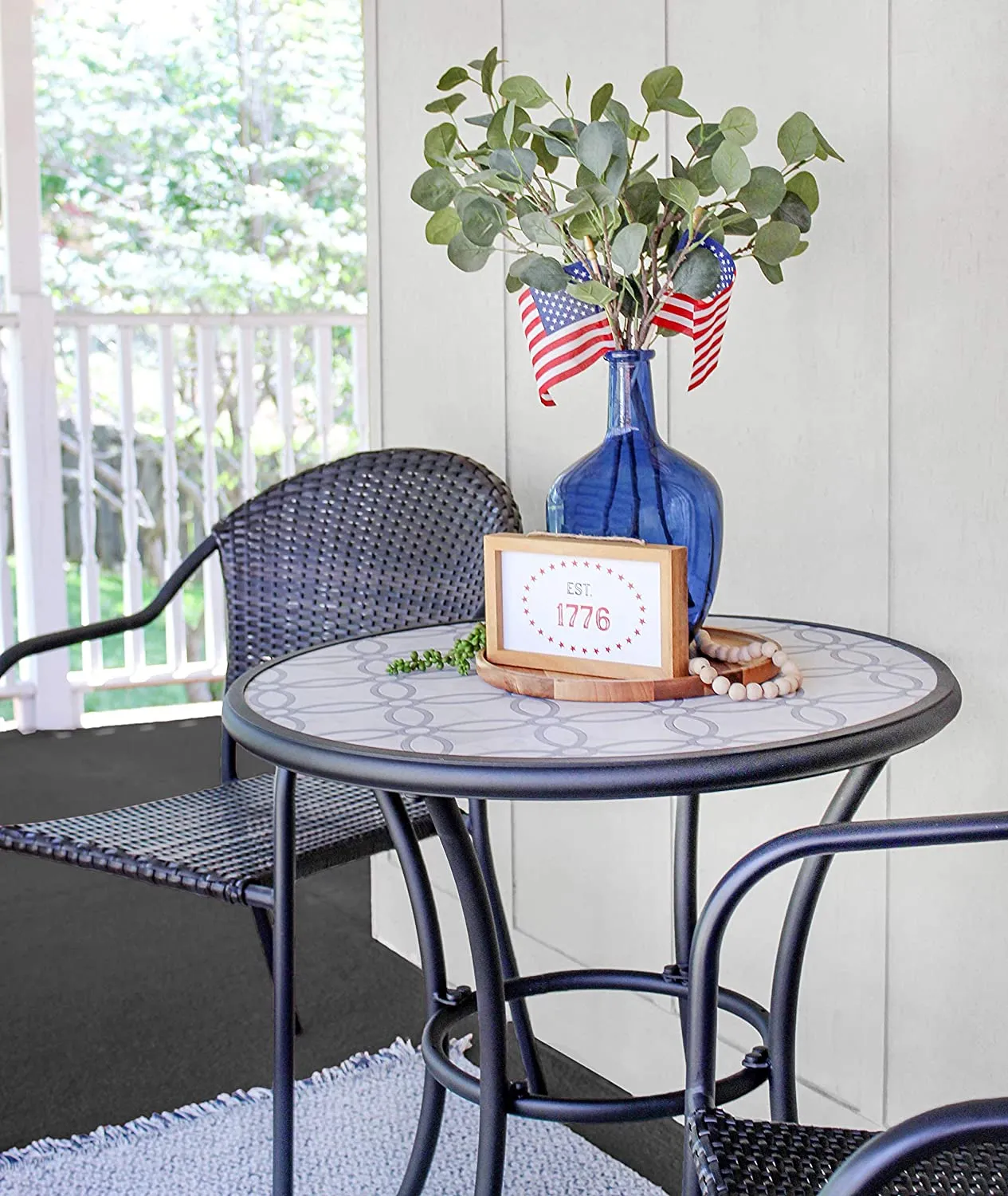 4th of July Signs, Set of 2 Decorative Wood Americana Patriotic Signs (Case of 30)