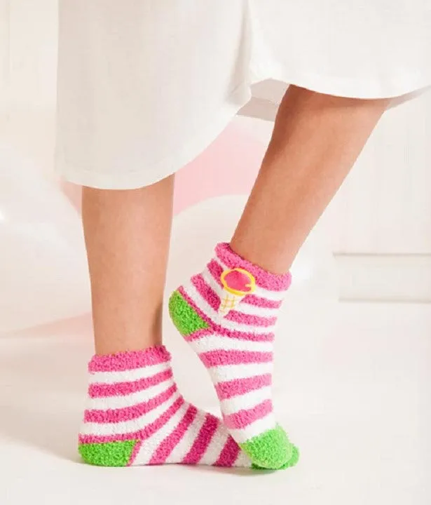$5.00 min 12 - ICE CREAM CONE SOCK IN GIFT ORN MIN 12