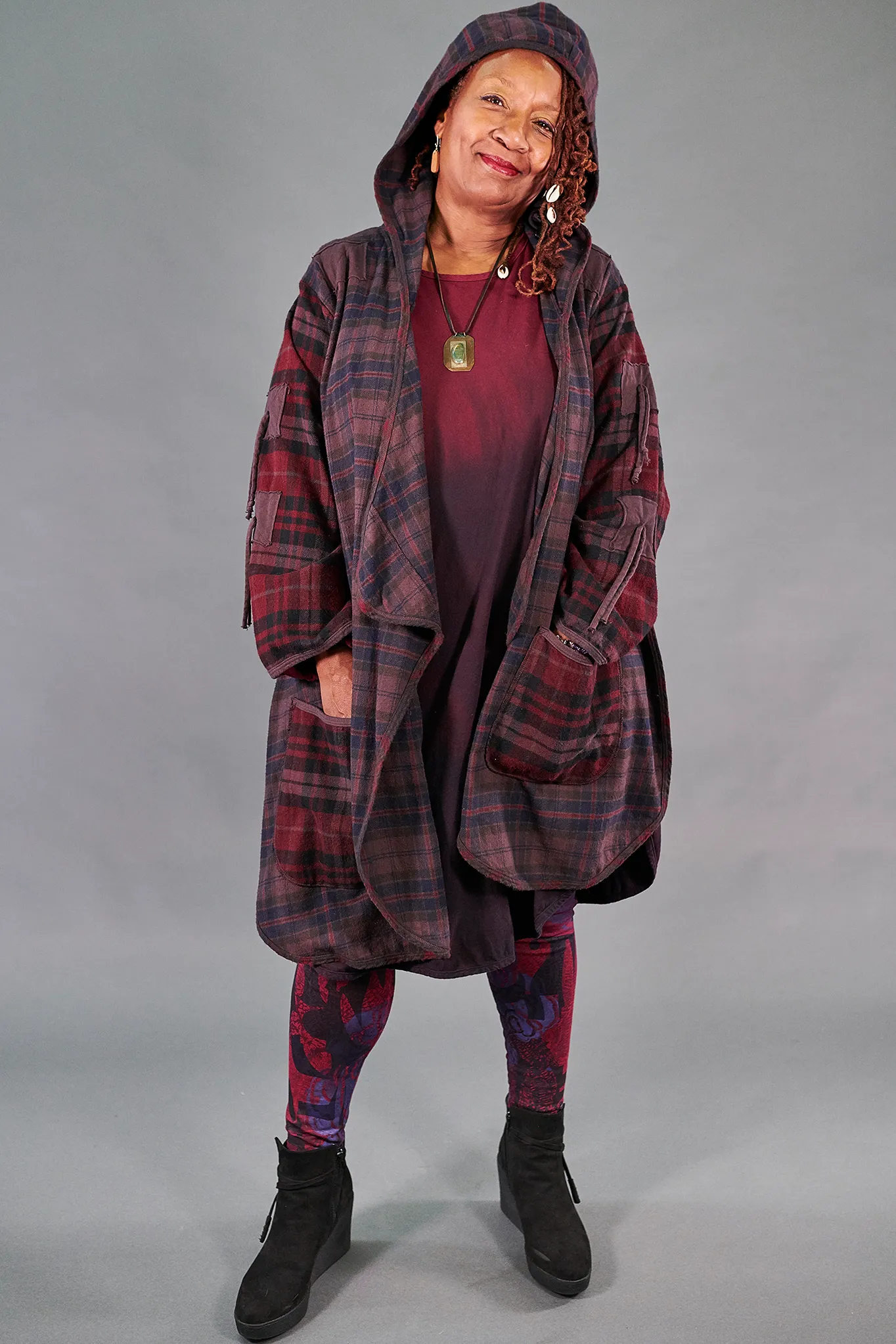 5104 Plaid Flannel Jacket-Peat-U