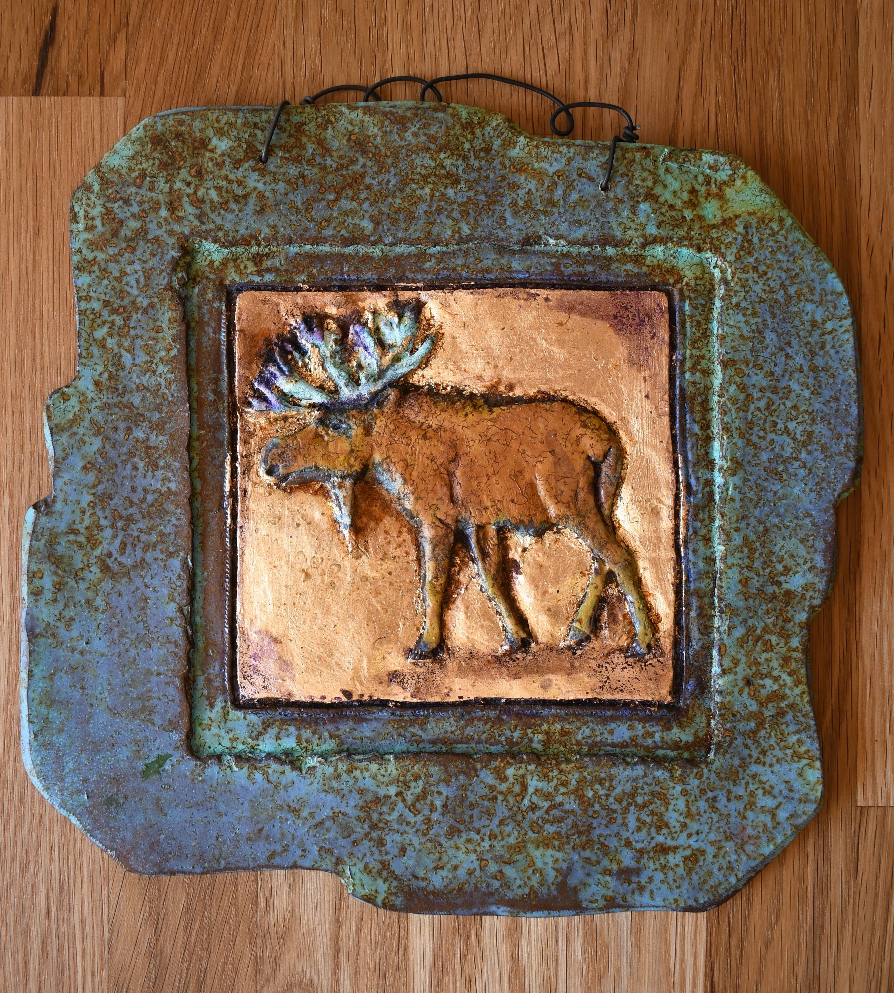 8x9 Moose Stone Decor