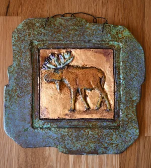 8x9 Moose Stone Decor