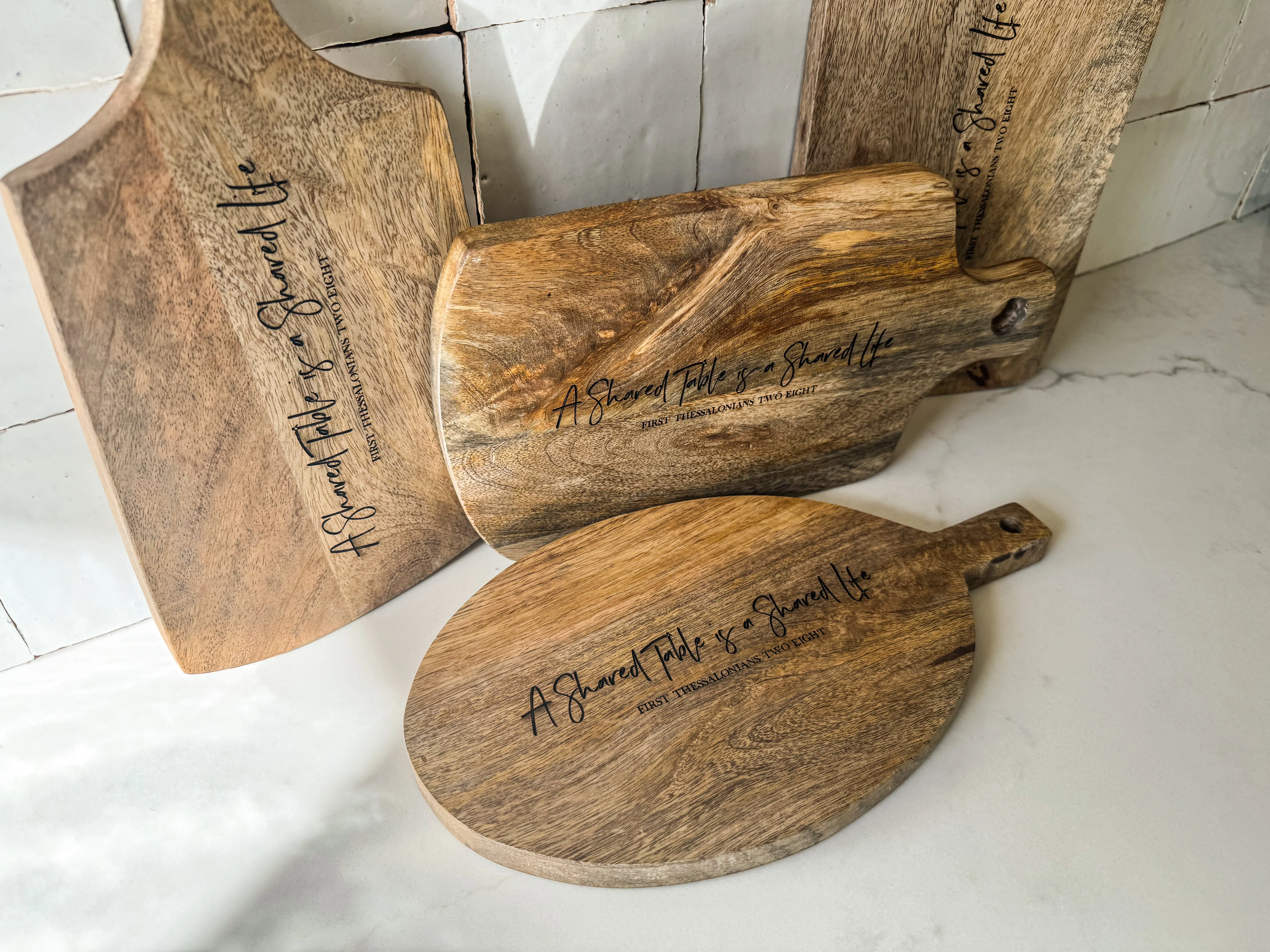 A Shared Table Serving Board