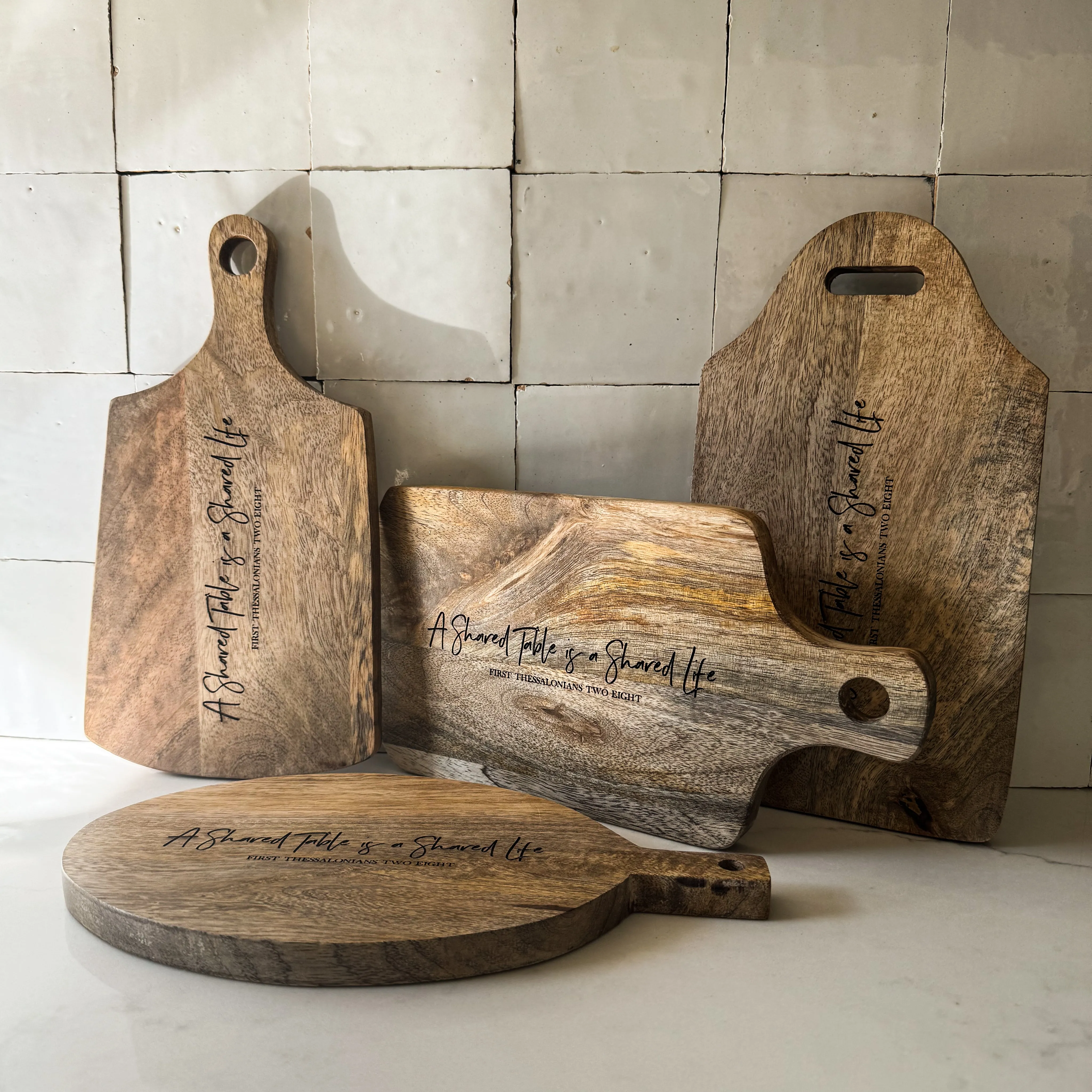 A Shared Table Serving Board