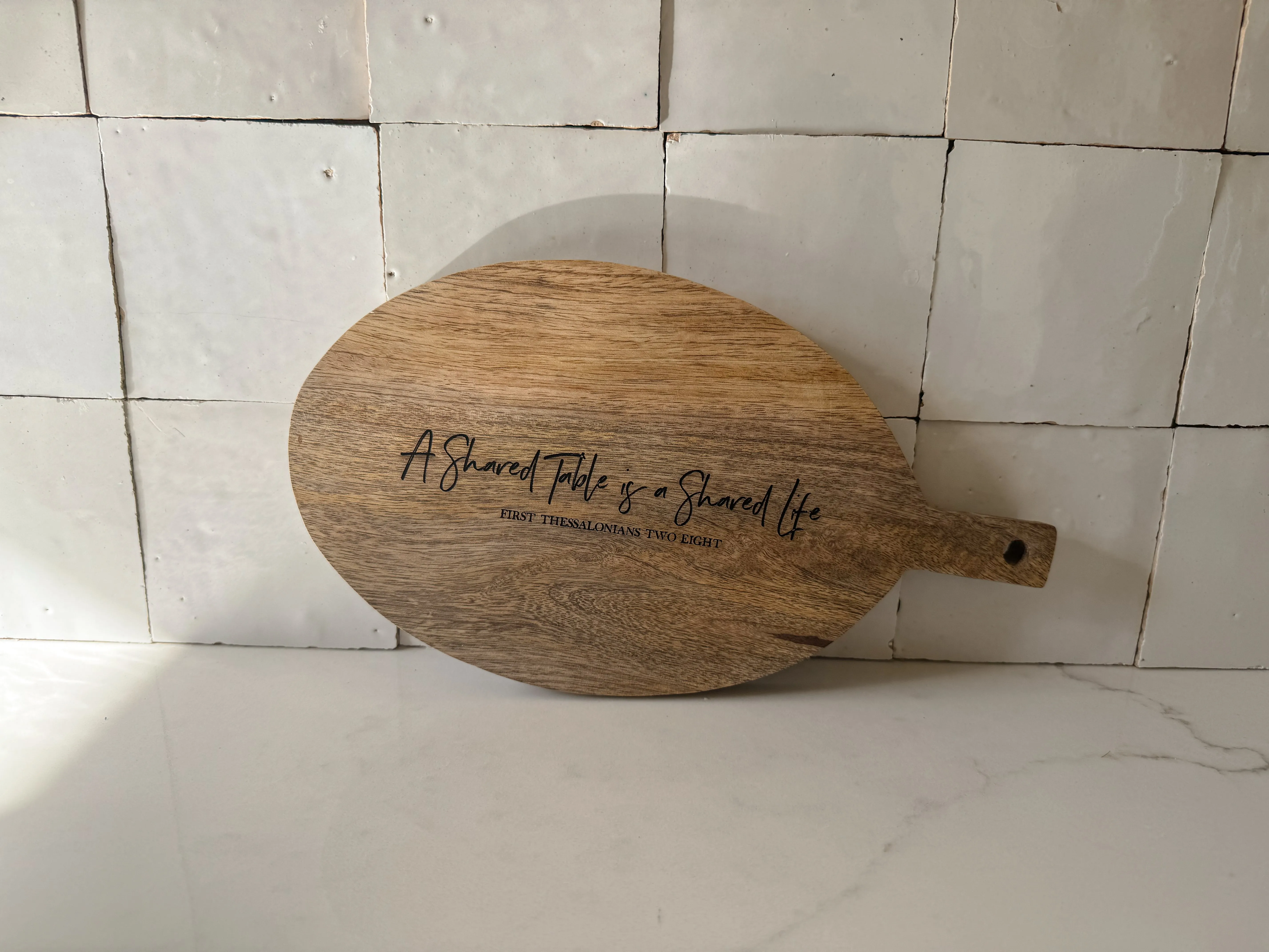 A Shared Table Serving Board