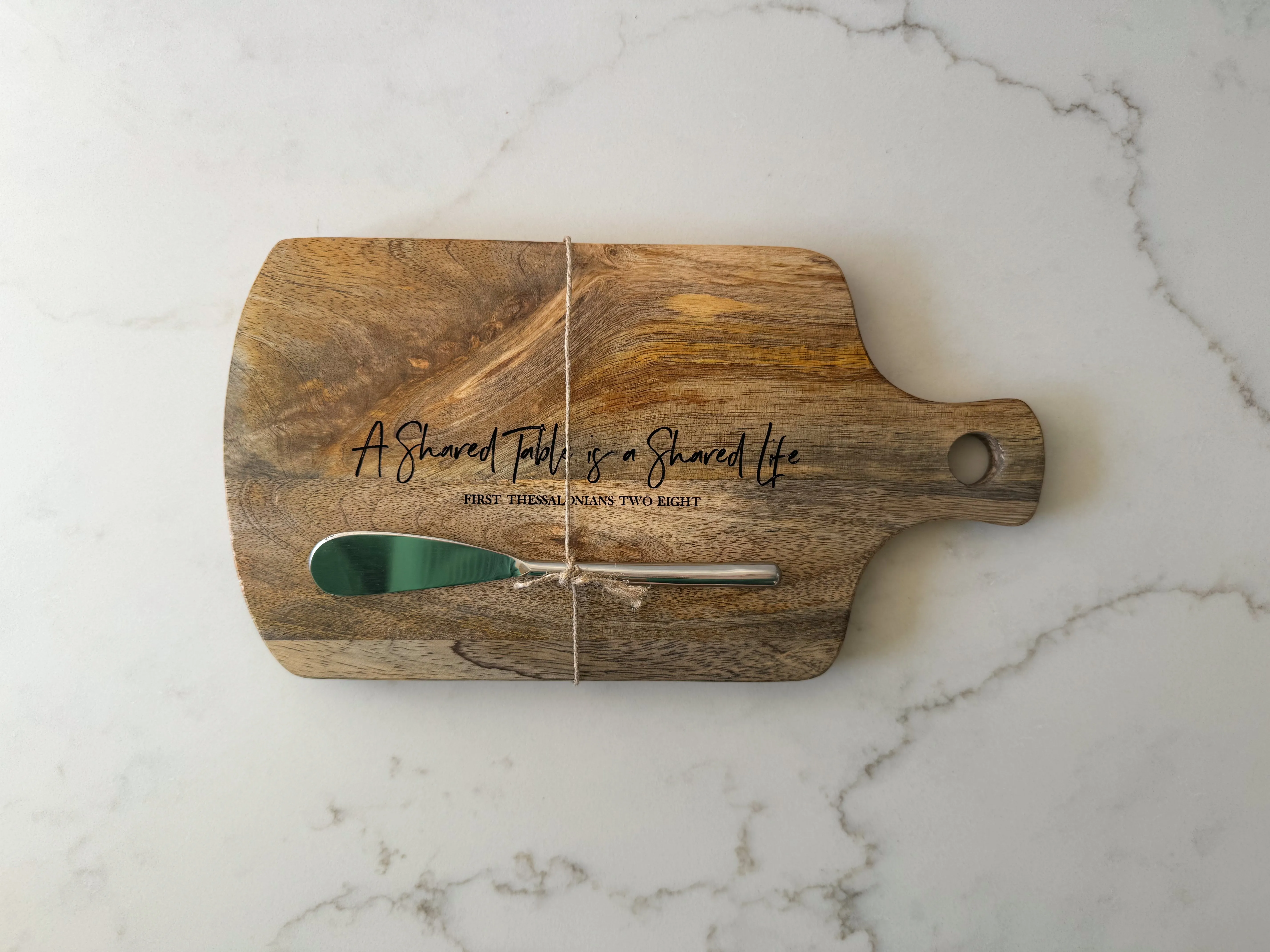 A Shared Table Serving Board