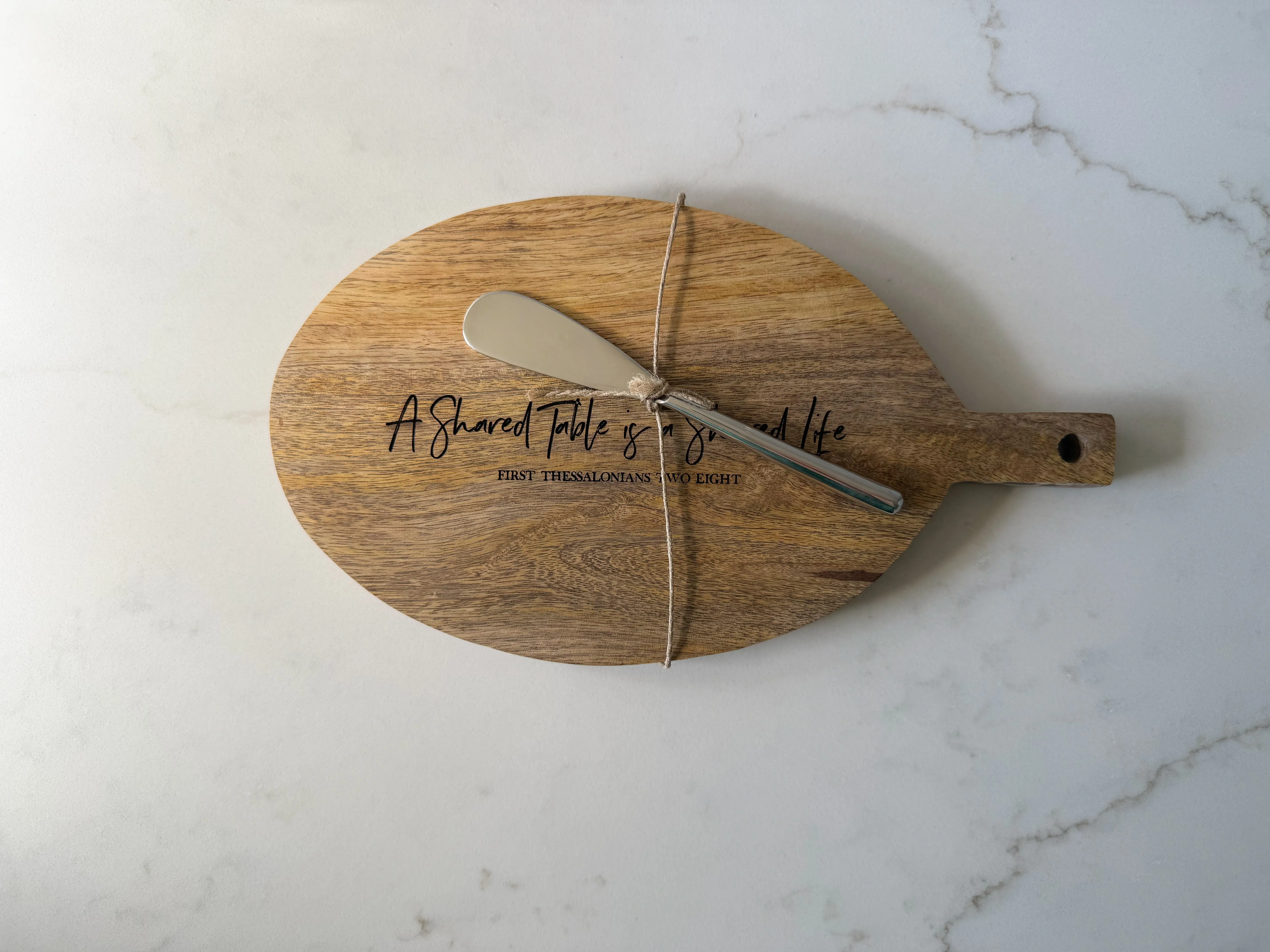 A Shared Table Serving Board