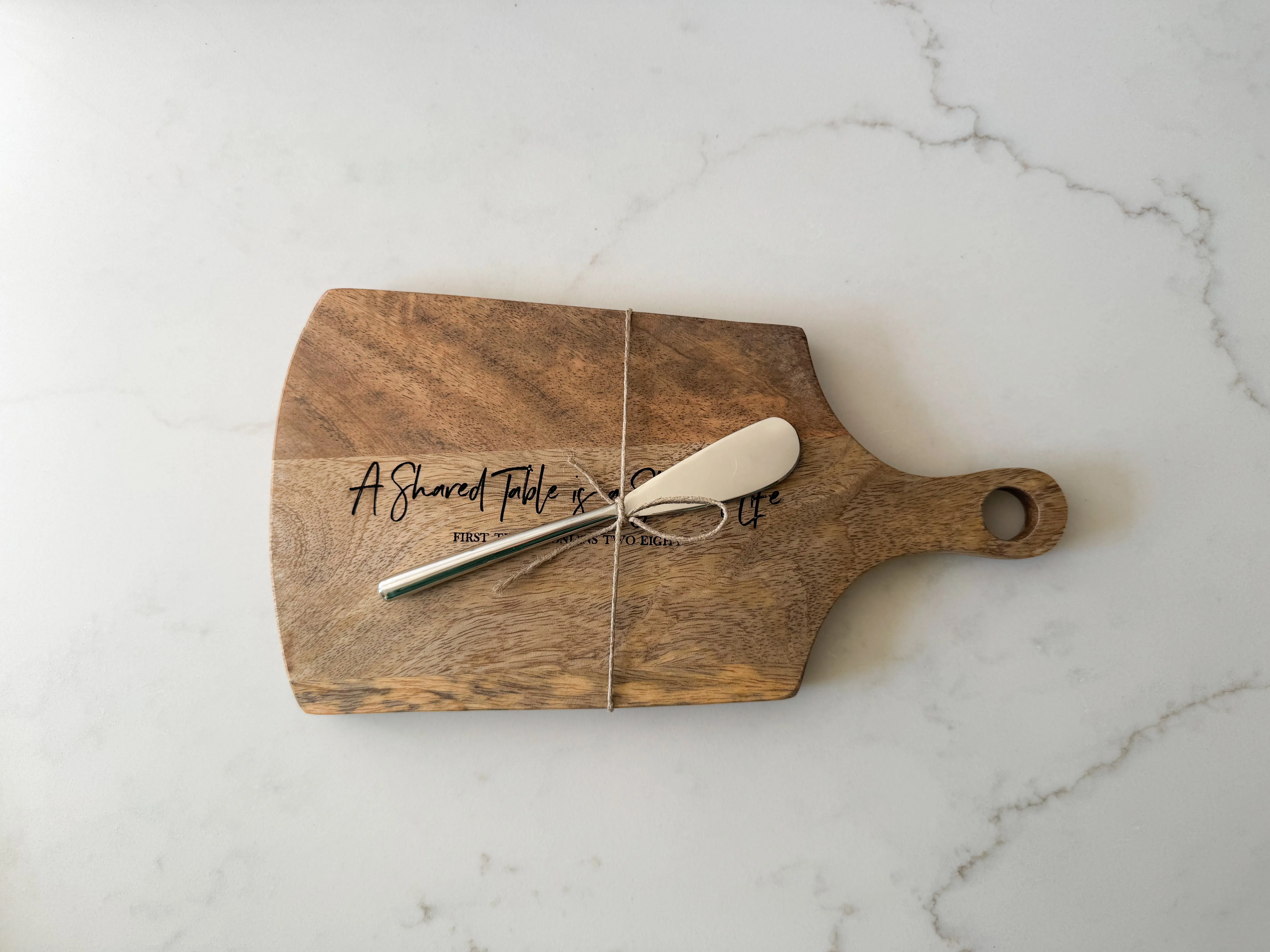 A Shared Table Serving Board