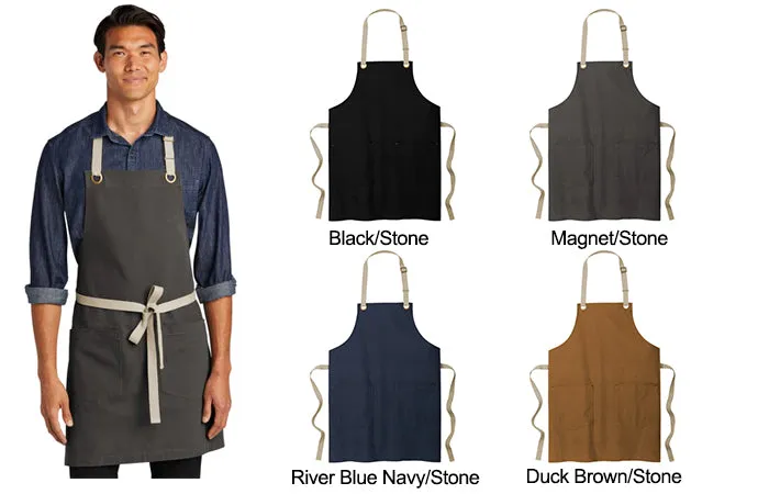 A815 Canvas Full Length Two Pocket Apron