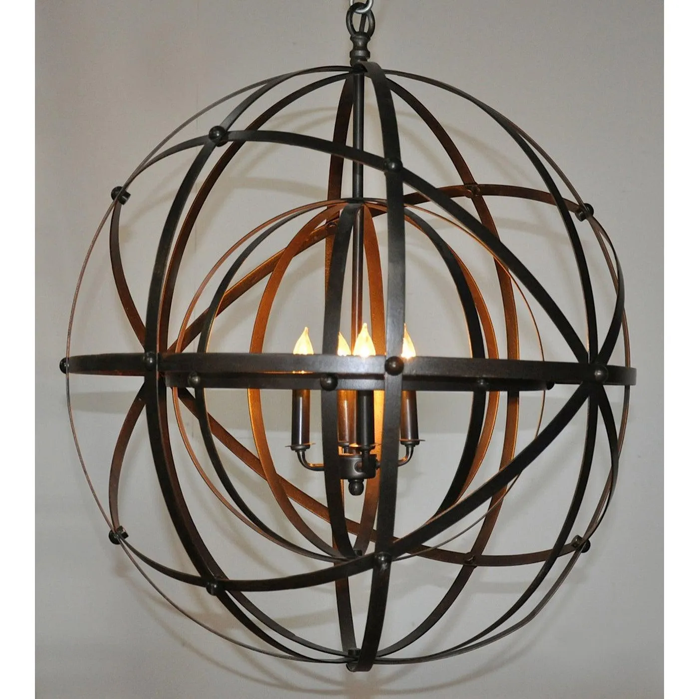 Alchemy Chandelier, Black Metal by Noir