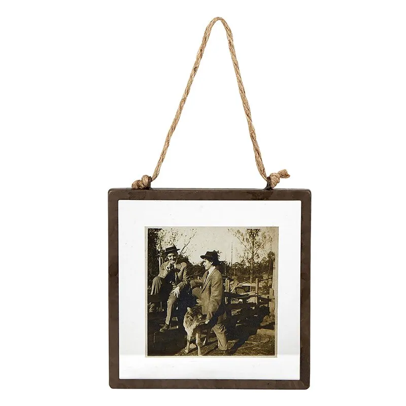 Antiqued Hanging Frame