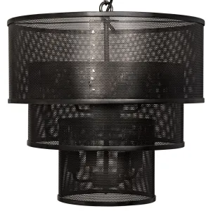 Arena Pendant, Black Steel