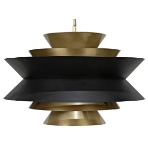 Arion Pendant, Steel with Brass Finish