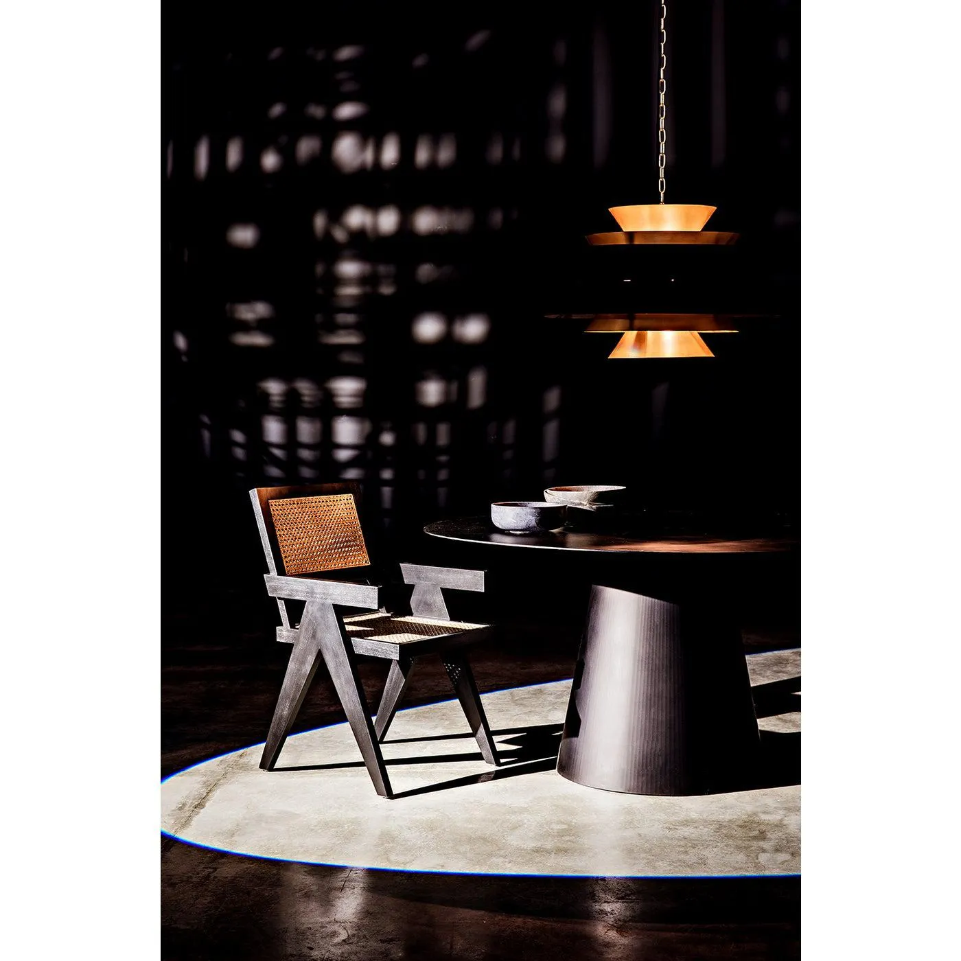Arion Pendant, Steel with Brass Finish