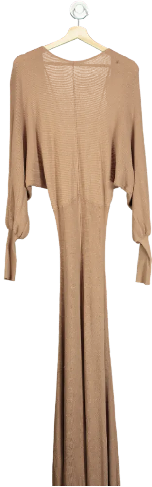 ASOS Edition Camel Maxi Dress UK 6