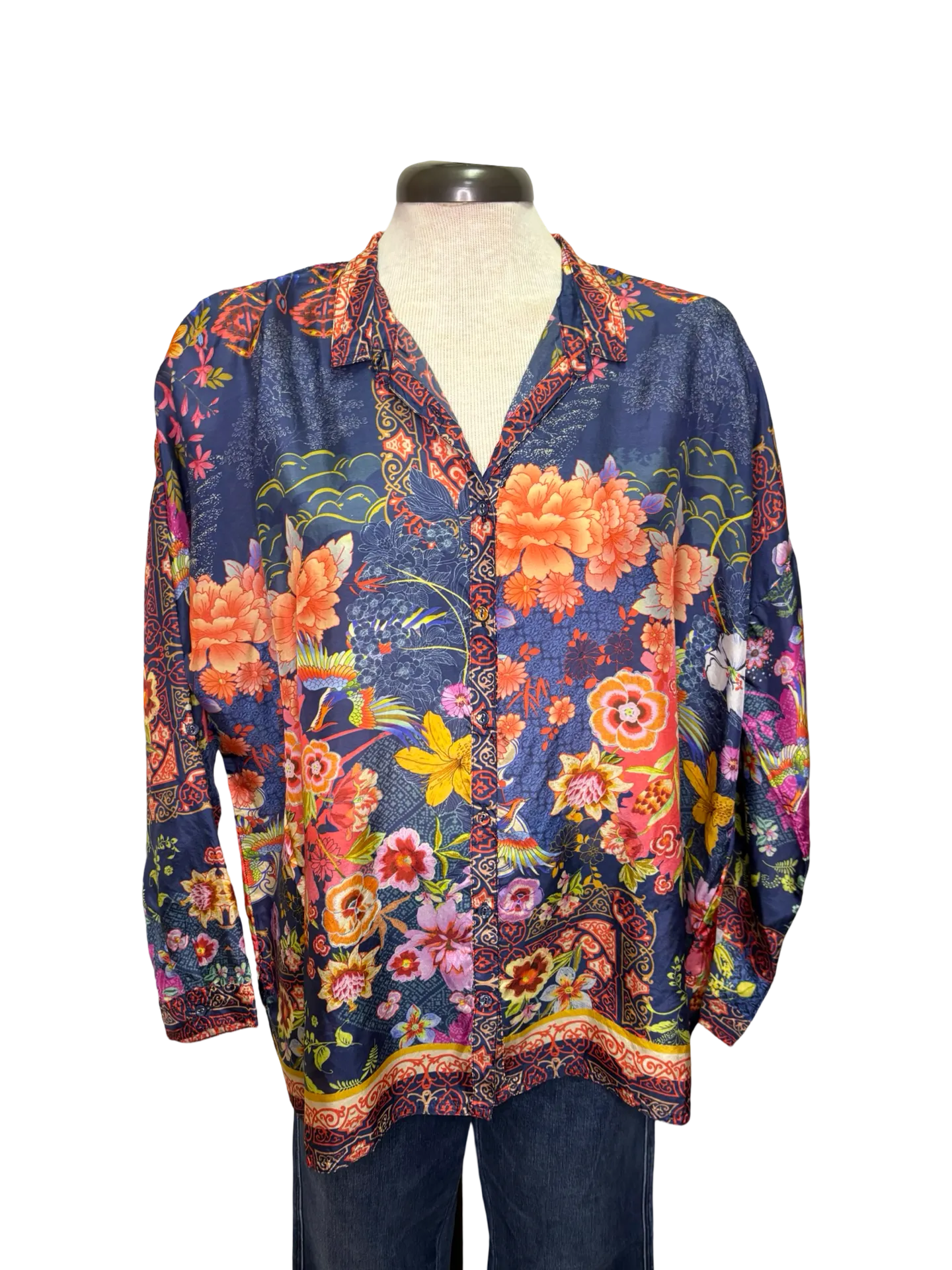 Audrey Oversized Blouse Dreamer Blue