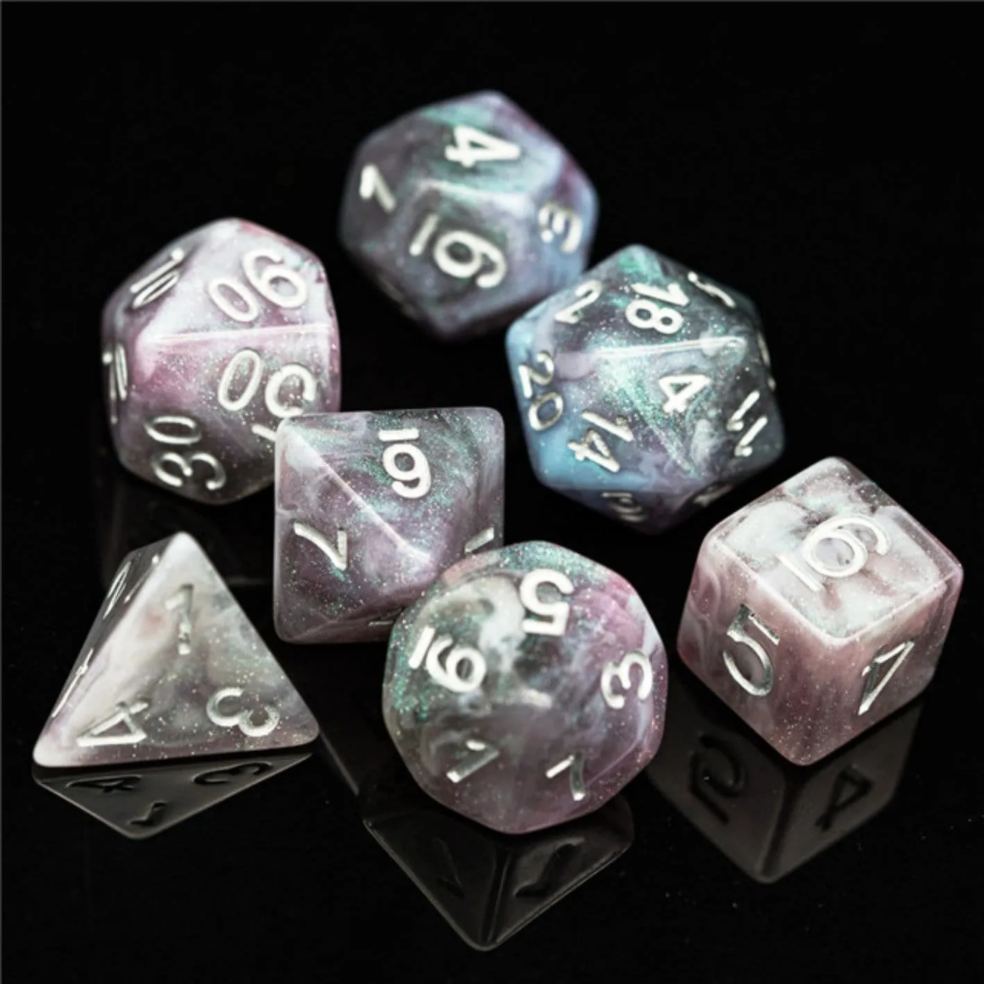 Aurora Borealis RPG Dice Set