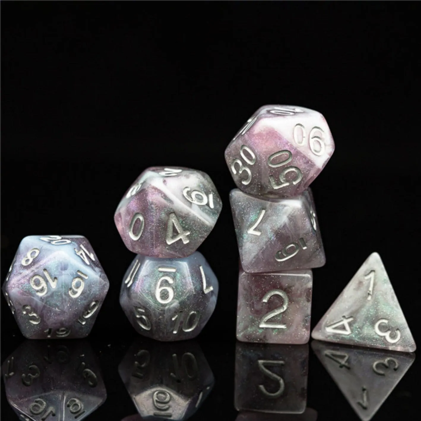 Aurora Borealis RPG Dice Set