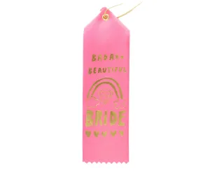 Badass Beautiful Bride - Award Ribbon Card