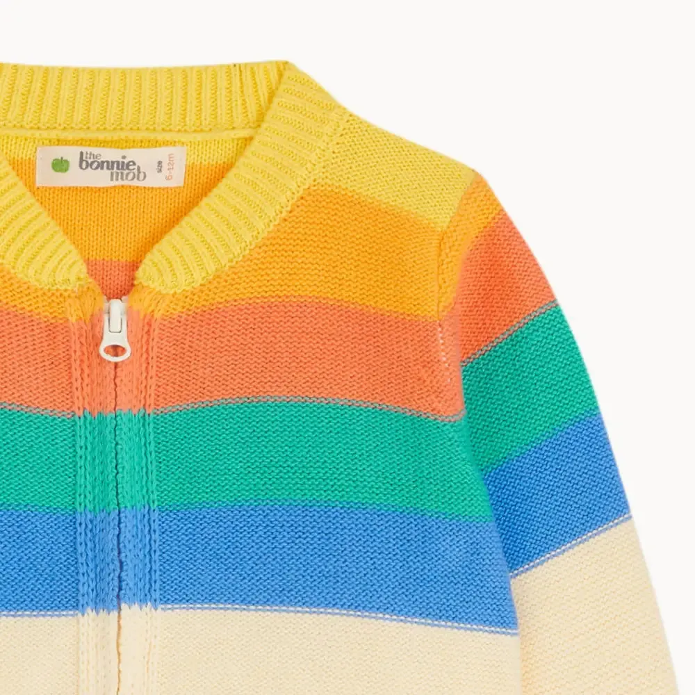 Barnacle - Rainbow Stripe Cardigan