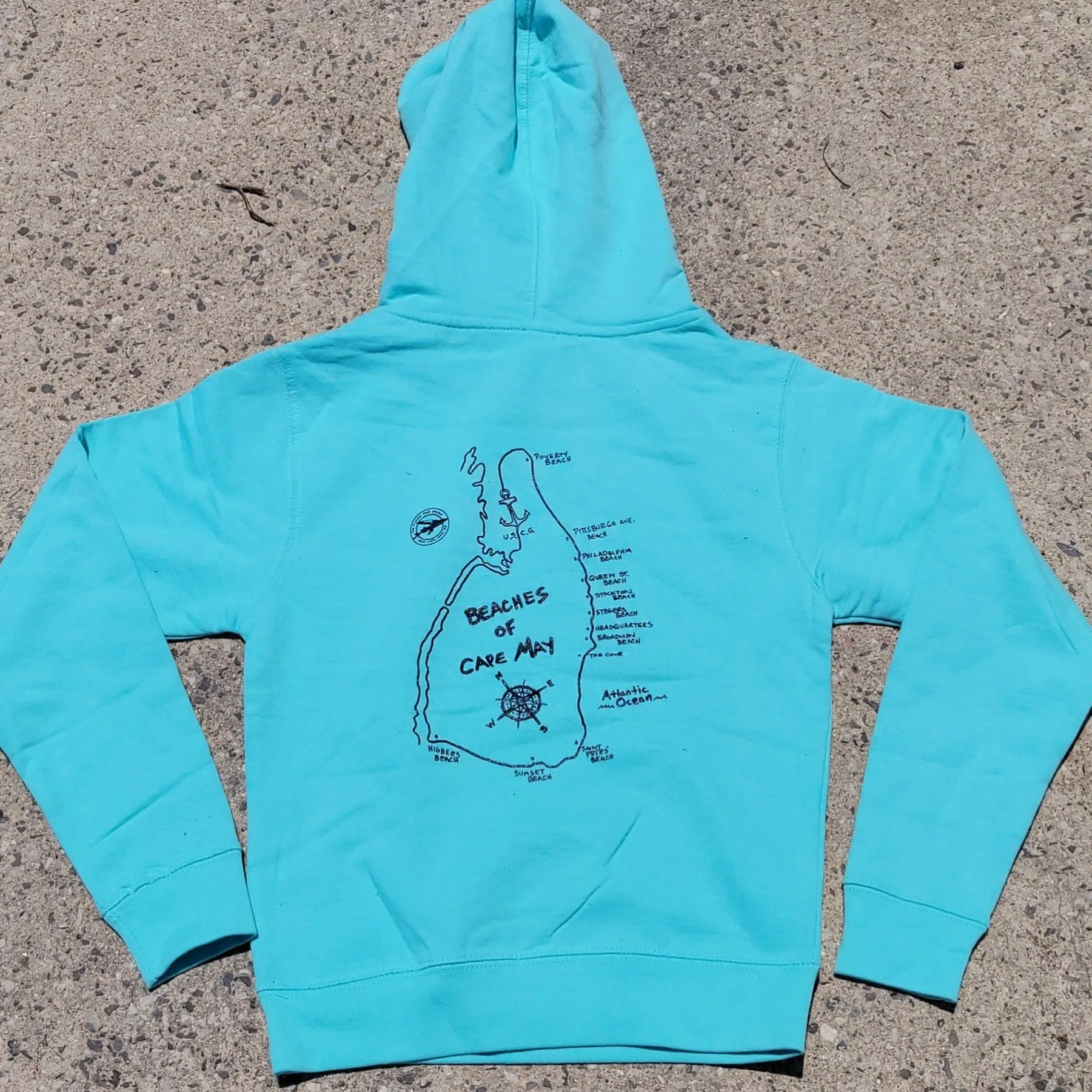 Beaches of Cape May Kids Pullover Hoodie