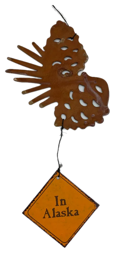 Bear and Cub Wind Chime 32"