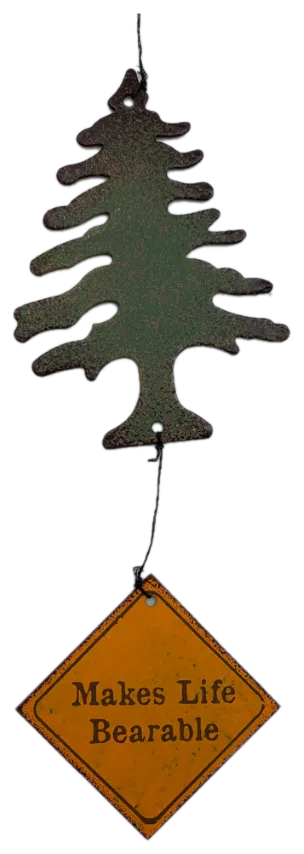 Bear and Cub Wind Chime 32"