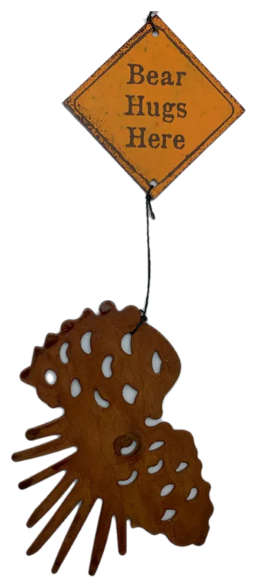 Bear and Cub Wind Chime 32"