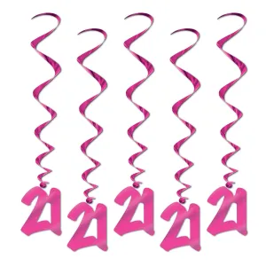 Beistle 21st Whirls - Party Supply Decoration for 21st Birthday