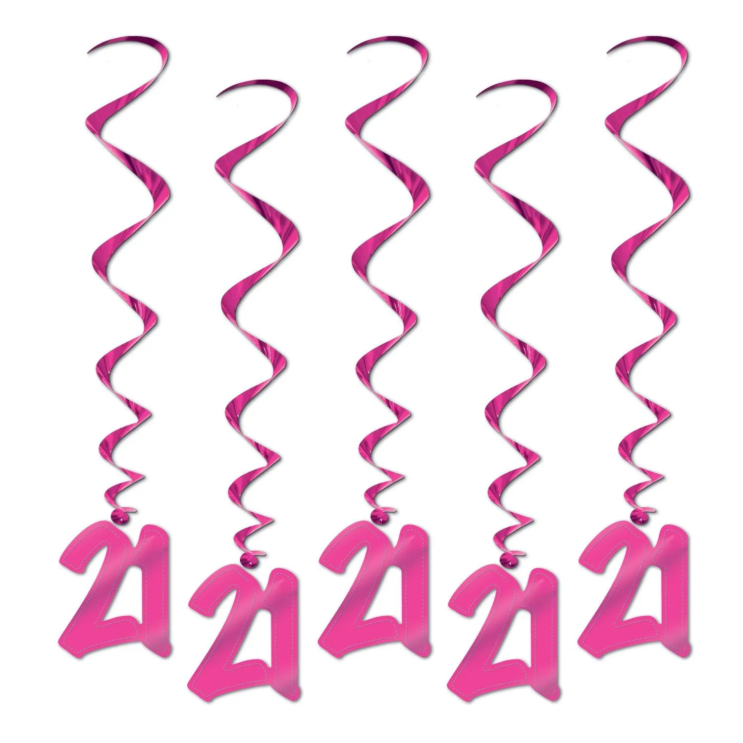 Beistle 21st Whirls - Party Supply Decoration for 21st Birthday