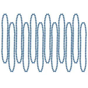 Beistle Blue Party Beads (12/pkg) - Party Supply Decoration for General Occasion