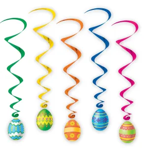 Beistle Easter Egg Whirls (5/pkg) - Party Supply Decoration for Easter