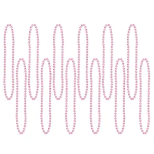Beistle Pink Party Beads (12/pkg) - Party Supply Decoration for General Occasion