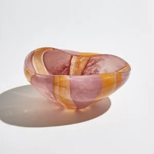 Ben David Candy Stripe Bowl Pink Mango