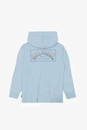 Billabong Youth Original Arch Hooded T-Shirt for Boys in Blue | BSSIA01F-455