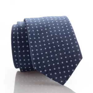 Blue Denim Dot Youth Skinny Tie