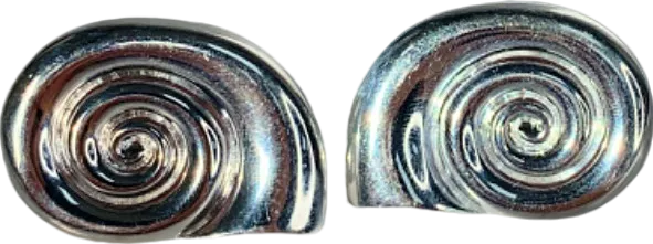 Bruna Silver Spiral Earrings and Ring Set