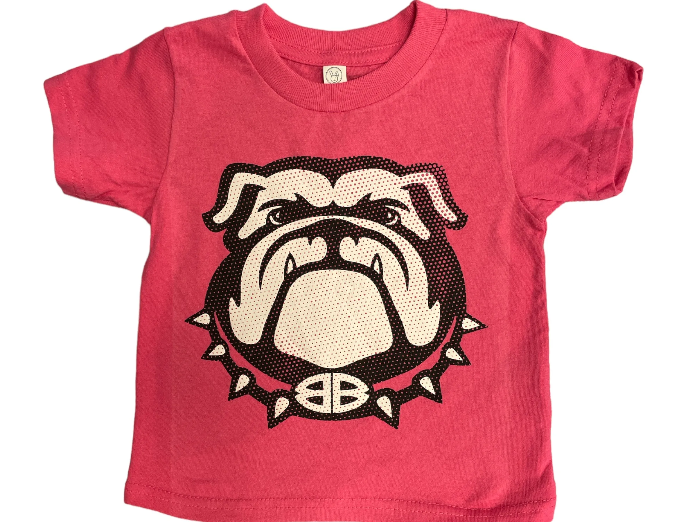 Bulldog Head Pink Youth Tees