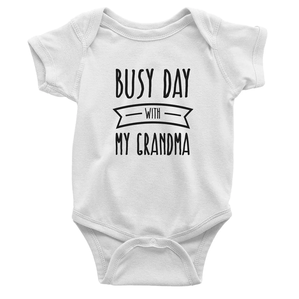 Busy Day With My Grandma - Boy or Girl short sleeve Graphic T-Shirt