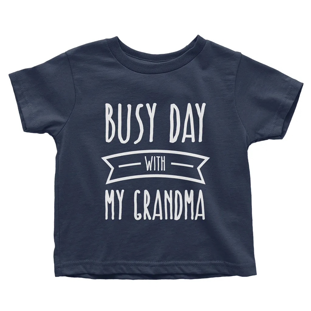Busy Day With My Grandma - Boy or Girl short sleeve Graphic T-Shirt