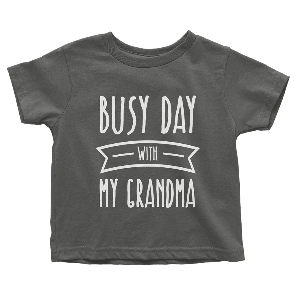 Busy Day With My Grandma - Boy or Girl short sleeve Graphic T-Shirt