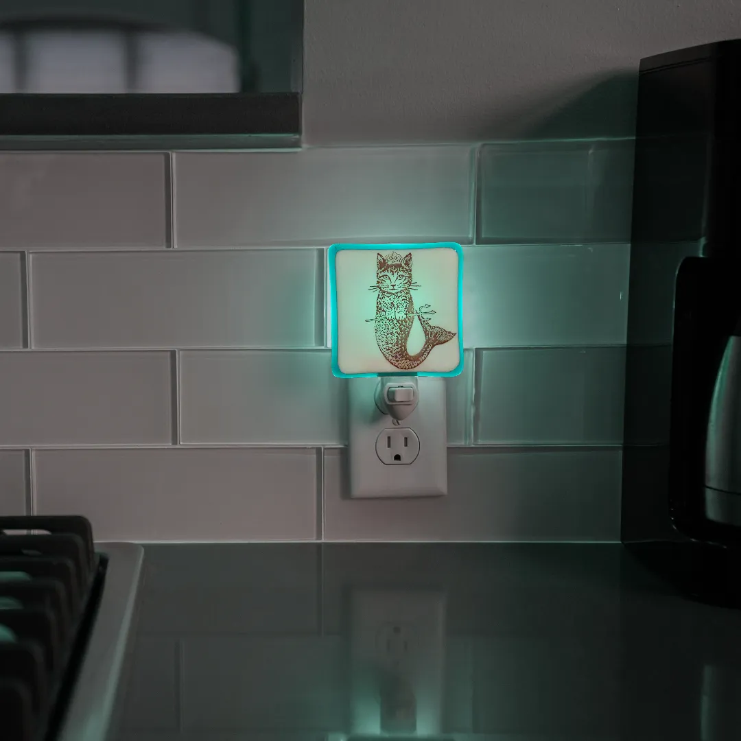 Cat Mermaid "Purr-maid" Night Light