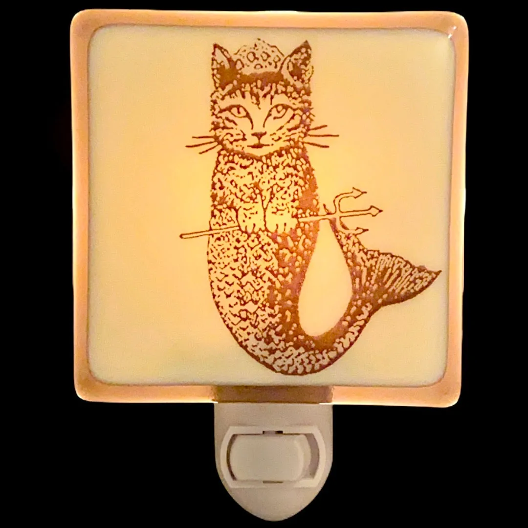 Cat Mermaid "Purr-maid" Night Light
