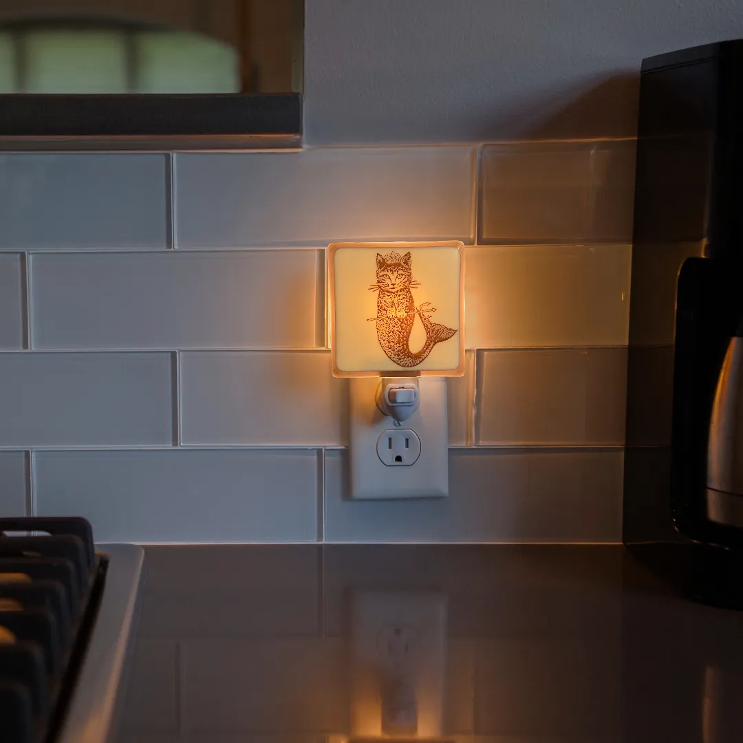 Cat Mermaid "Purr-maid" Night Light