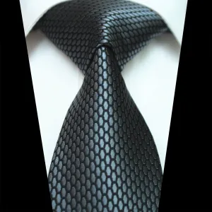 Celino Gold Circles 100% Woven Silk Tie for Men Necktie Premium Turkey Made