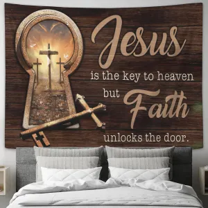 Christianartbag Tapestry, Jesus Key Tapestry, Tapestry Wall Hanging, Christian Wall Art, Tapestries